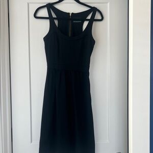 Cynthia Rowley black fit and flare knit dress XS